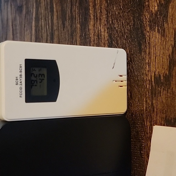 Black Weather Station Projection Clock NWOT - Picture 9 of 12